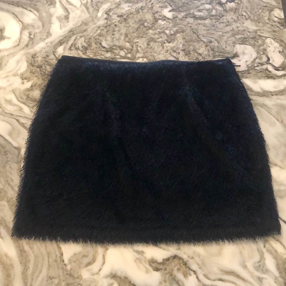 Black Shag Kardashian Kollection Miniskirt